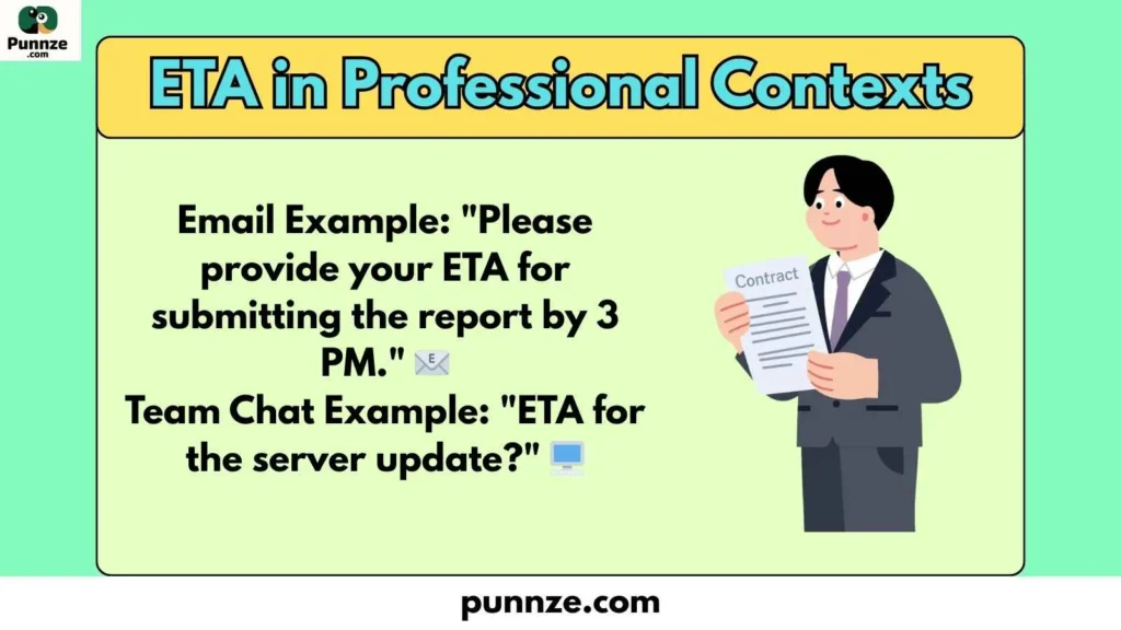 ETA in Professional Contexts