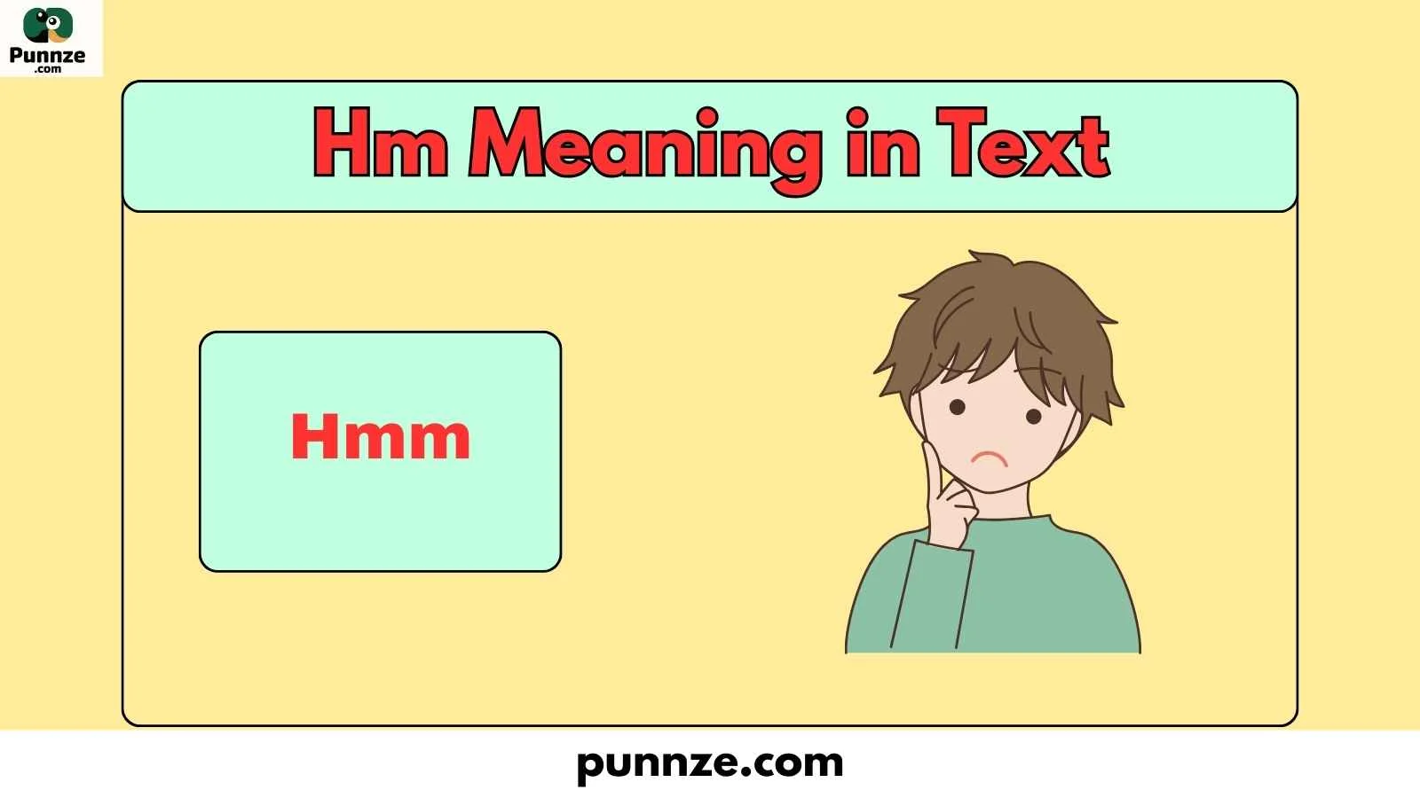 Hm Meaning in Text