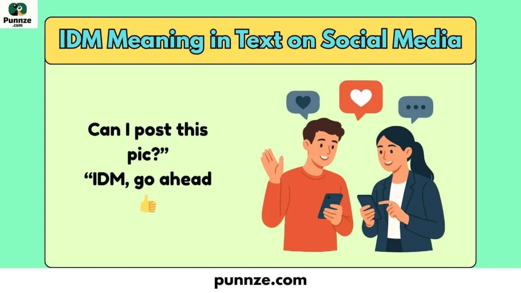 IDM Meaning in Text on Social Media
