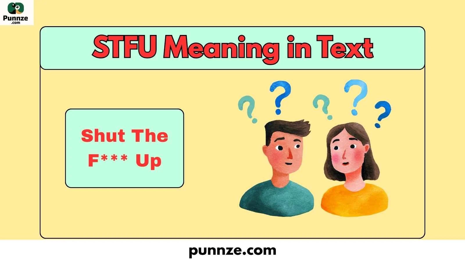 STFU Meaning in Text