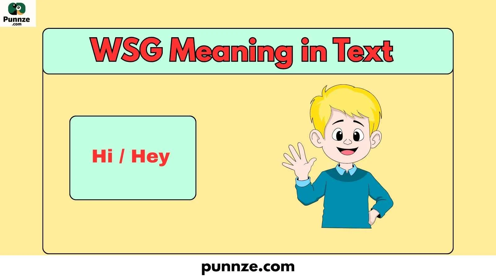 WSG Meaning in Text