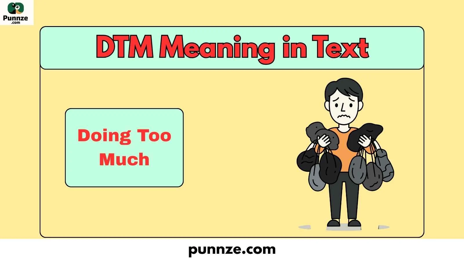 DTM Meaning in Text