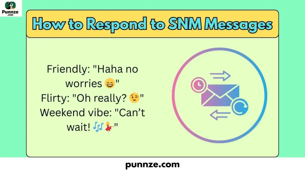How to Respond to SNM Messages