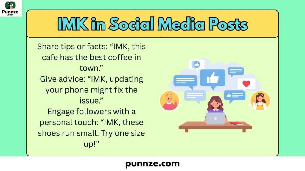IMK in Social Media Posts