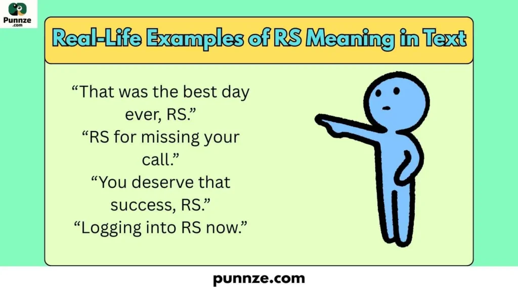 Real-Life Examples of RS Meaning in Text