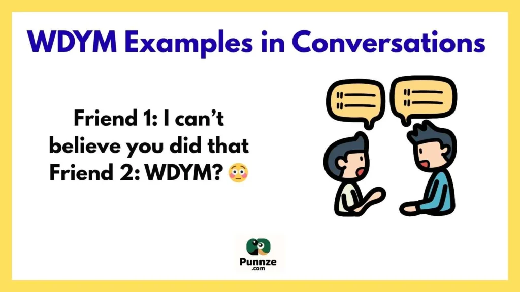 WDYM Examples in Conversations 