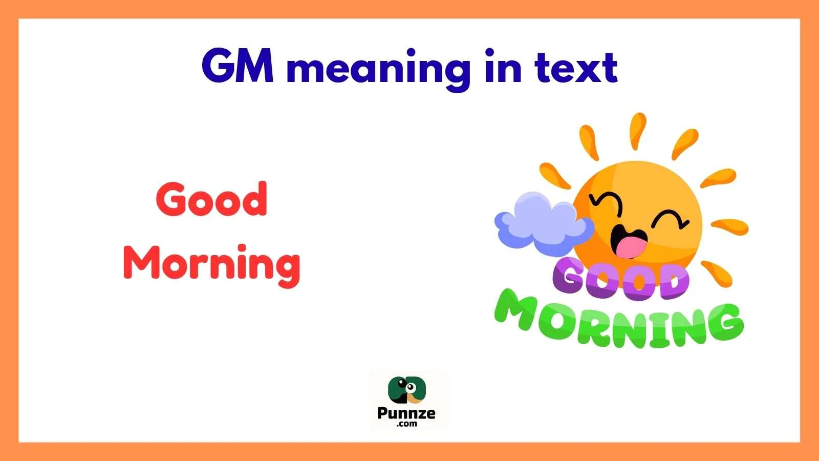 GM meaning in text