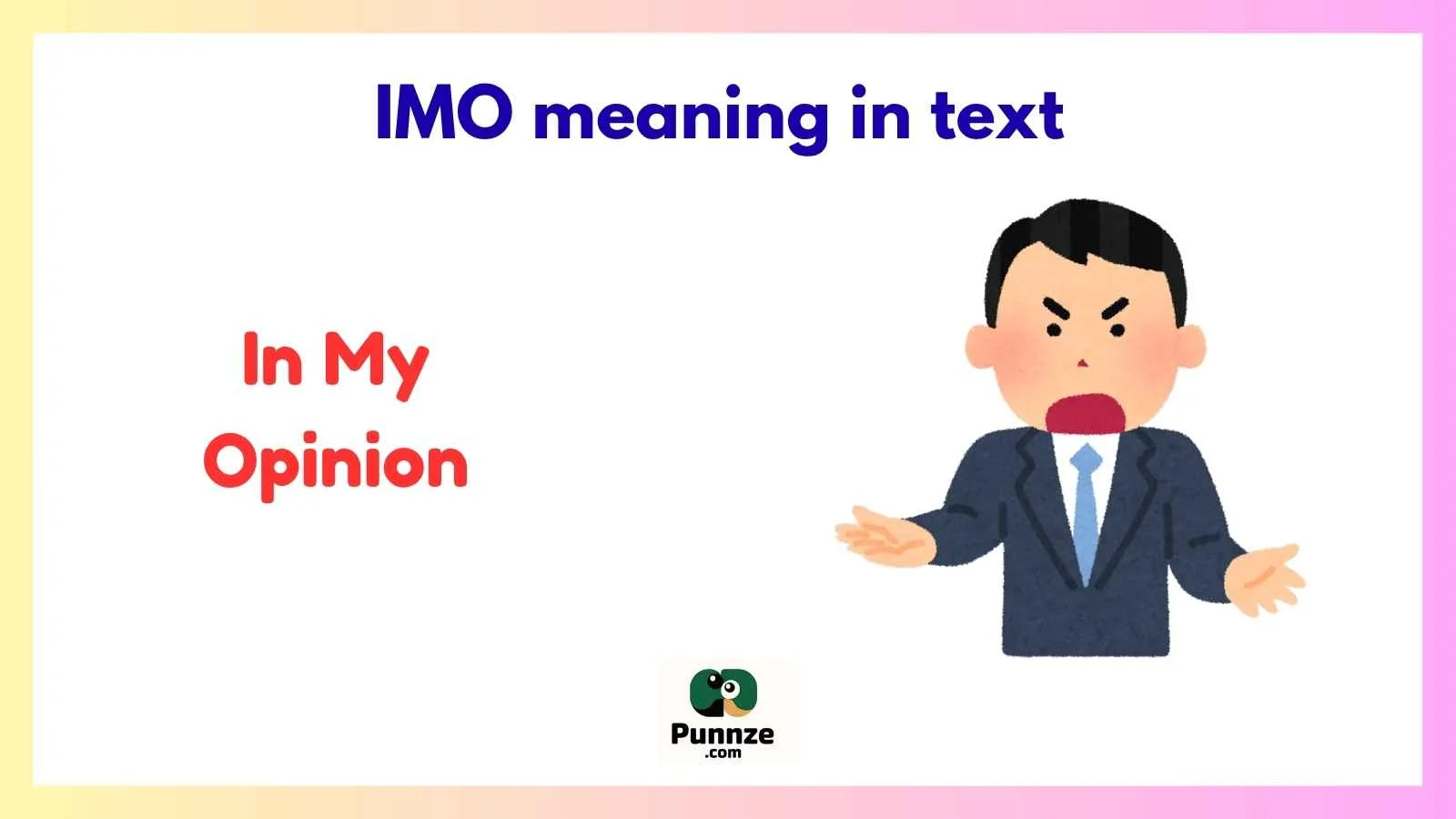 IMO meaning in text