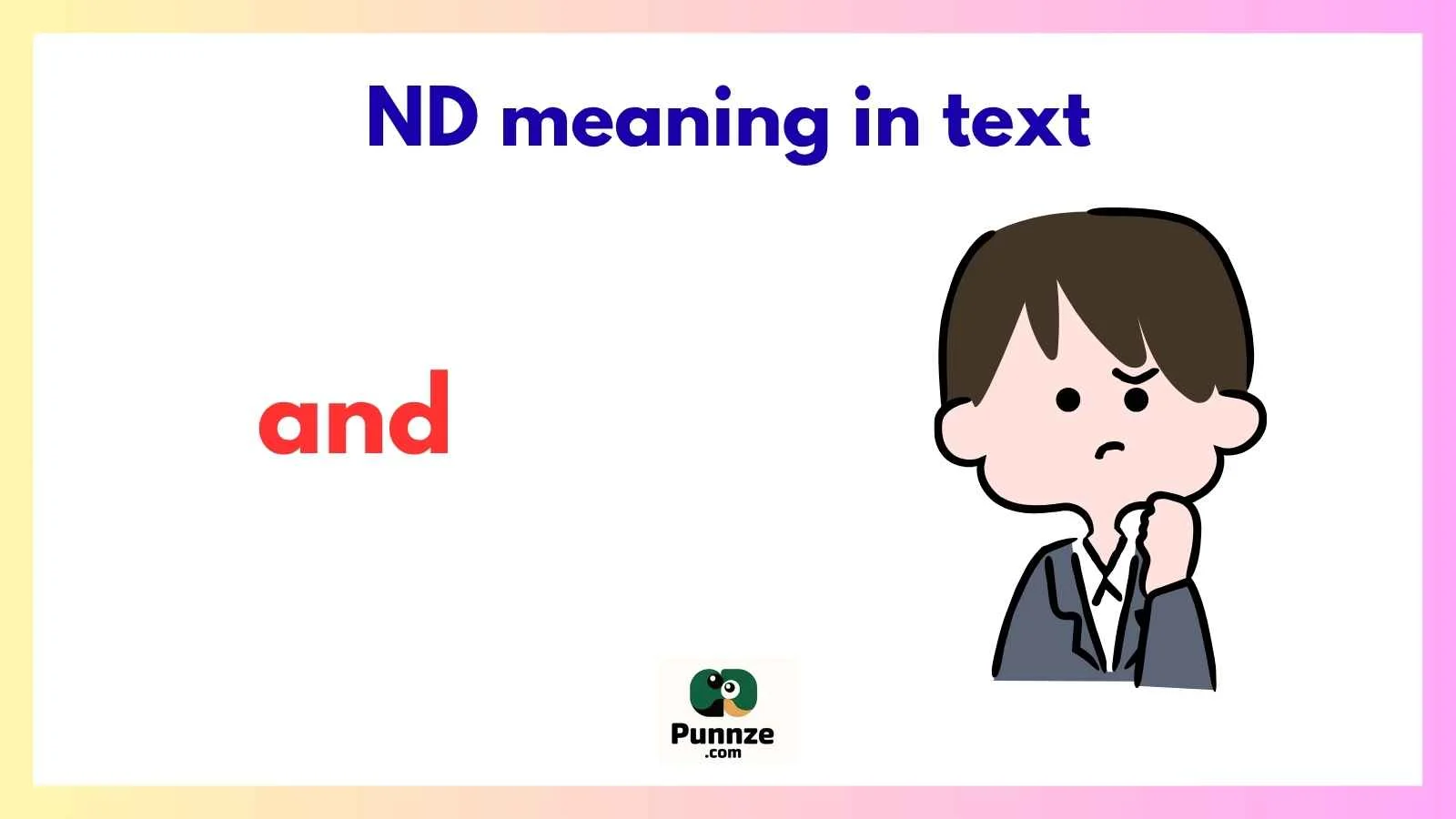 ND meaning in text