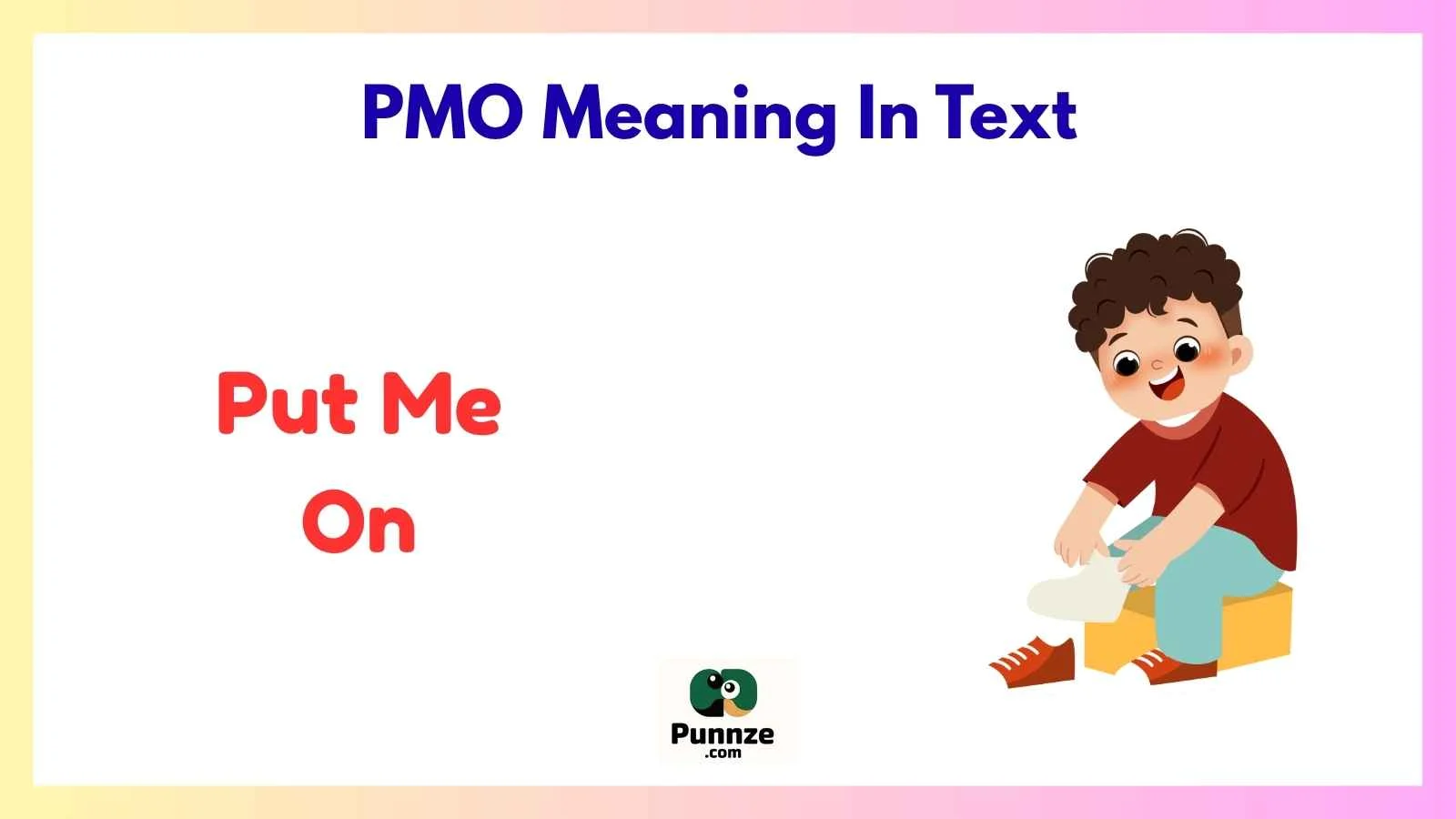 PMO Meaning In Text