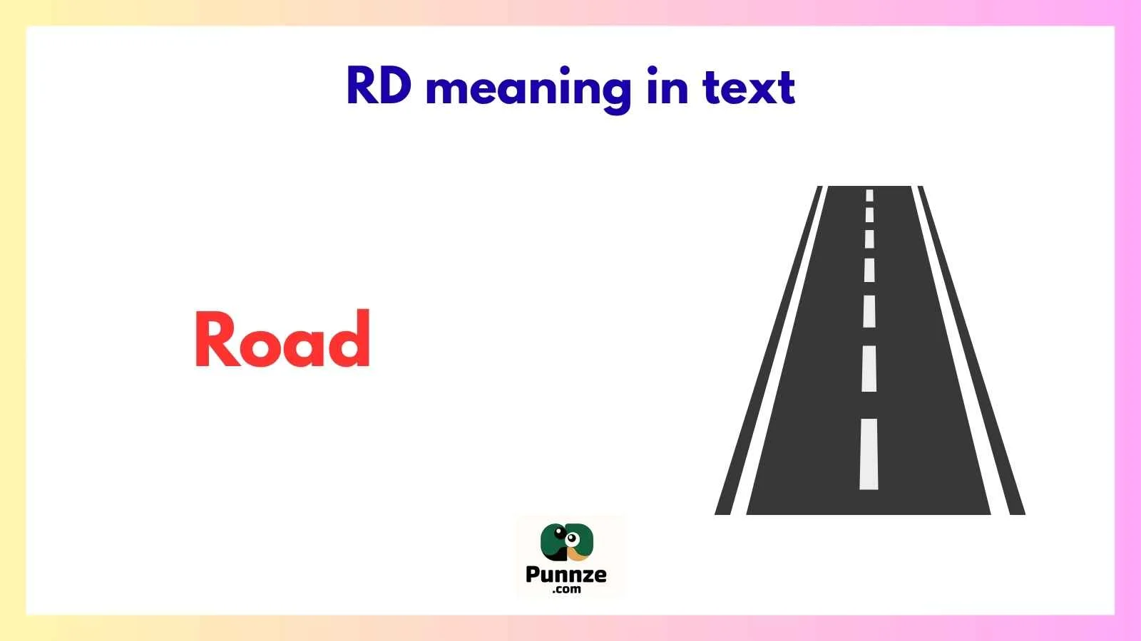 RD meaning in text