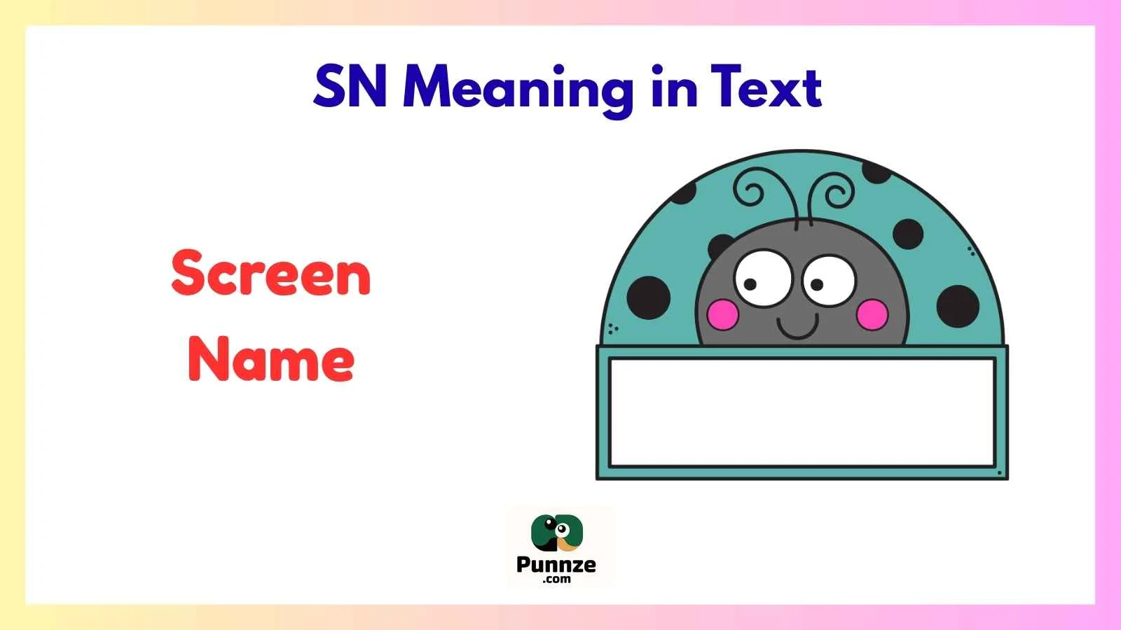 SN Meaning in Text