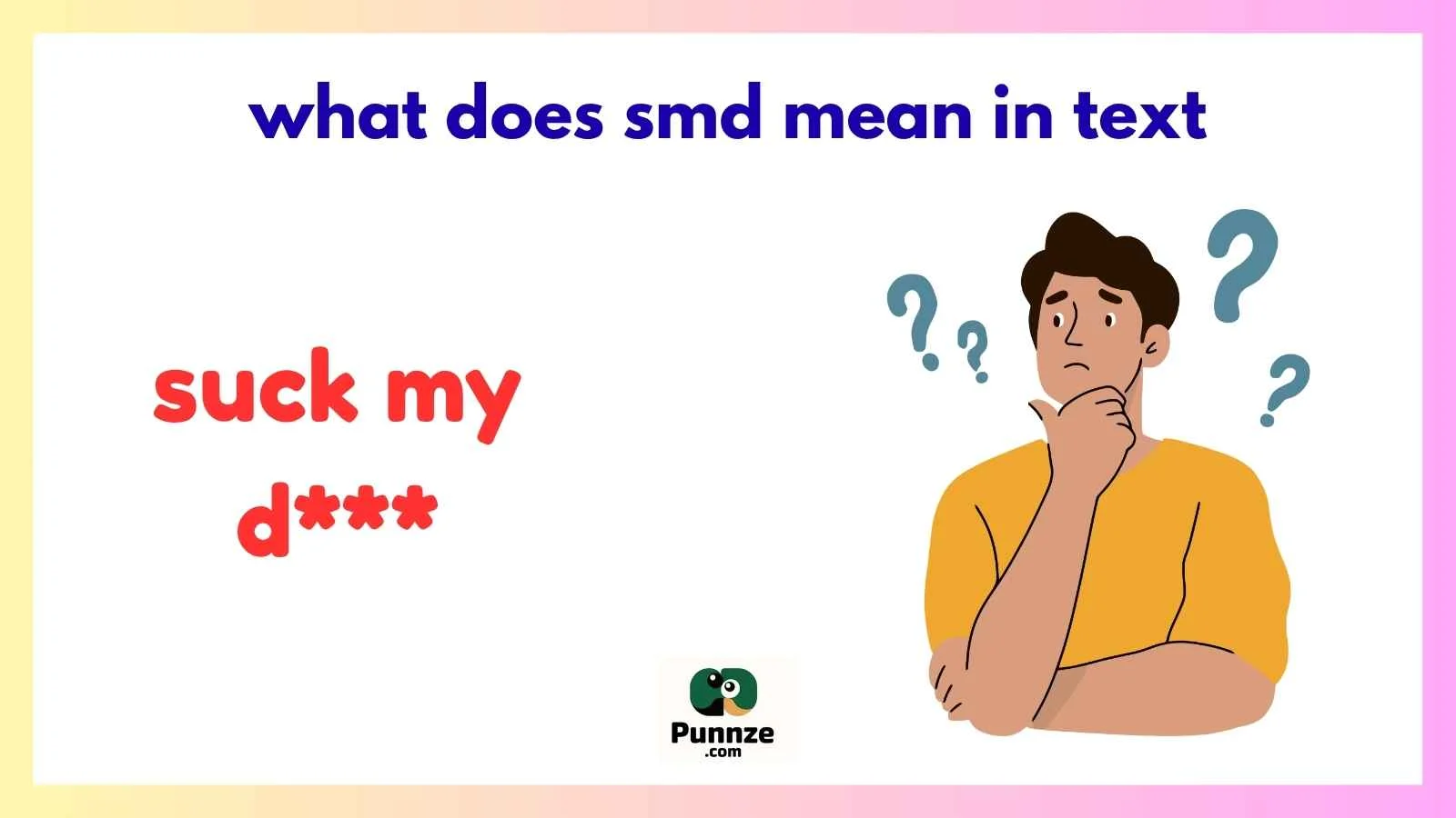 what does smd mean in text